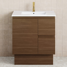 Dolce 750mm Walnut Freestanding Single Vanity